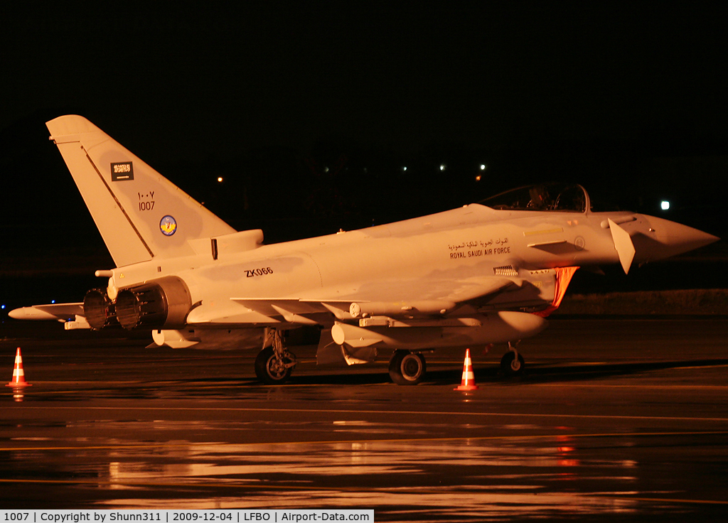 1007, 2009 Eurofighter EF-2000 Typhoon F2 C/N CS007/BS050/193, Parked at the General Aviation area for a night stop...