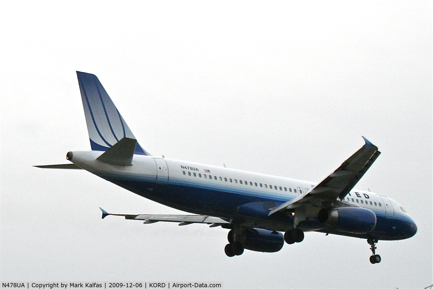 N478UA, 2001 Airbus A320-232 C/N 1533, United Airlines A320-232, UAL586 arriving from KMSP on 27R.