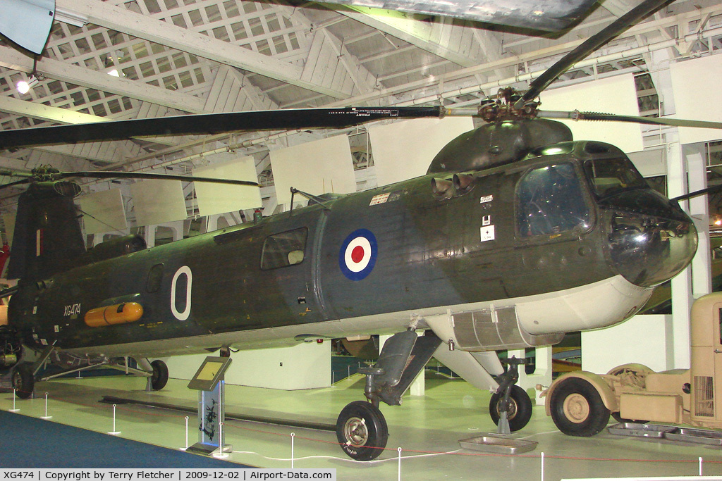 XG474, Bristol Belvedere HC.1 C/N 13365, Westland Belvedere HC1 exhibited in the RAF Museum Hendon , UK