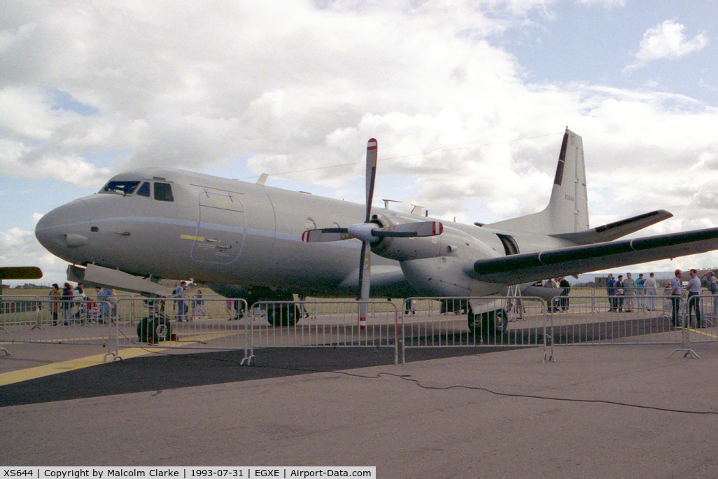XS644, Hawker Siddeley HS-780 Andover E3A C/N BN28, Hawker Siddeley HS-780 Andover E3A. At RAF Leeming's Air Fair in 1993.