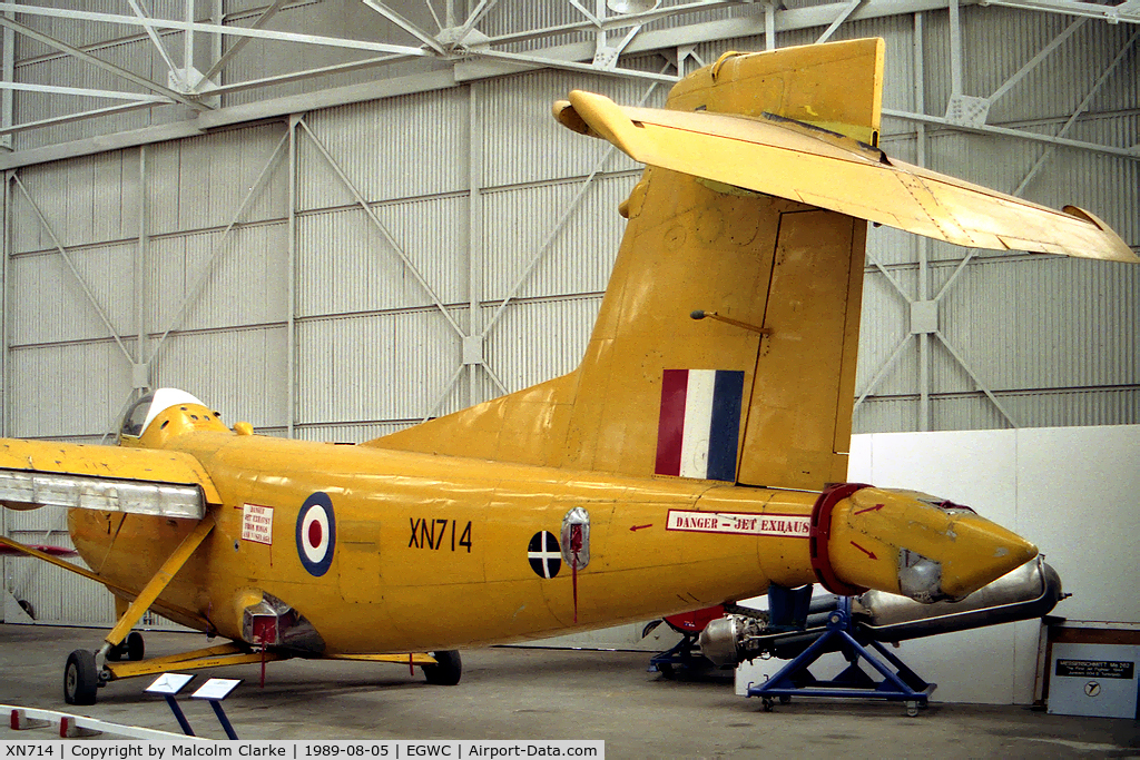 XN714, 1963 Hunting H.126 C/N H1-1, Hunting H126. A low speed research aircraft at RAF Cosford's Aerospace Museum
