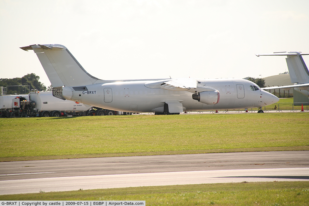 G-BRXT, 1988 British Aerospace BAe.146-200 C/N E2115, seen @ Kemble