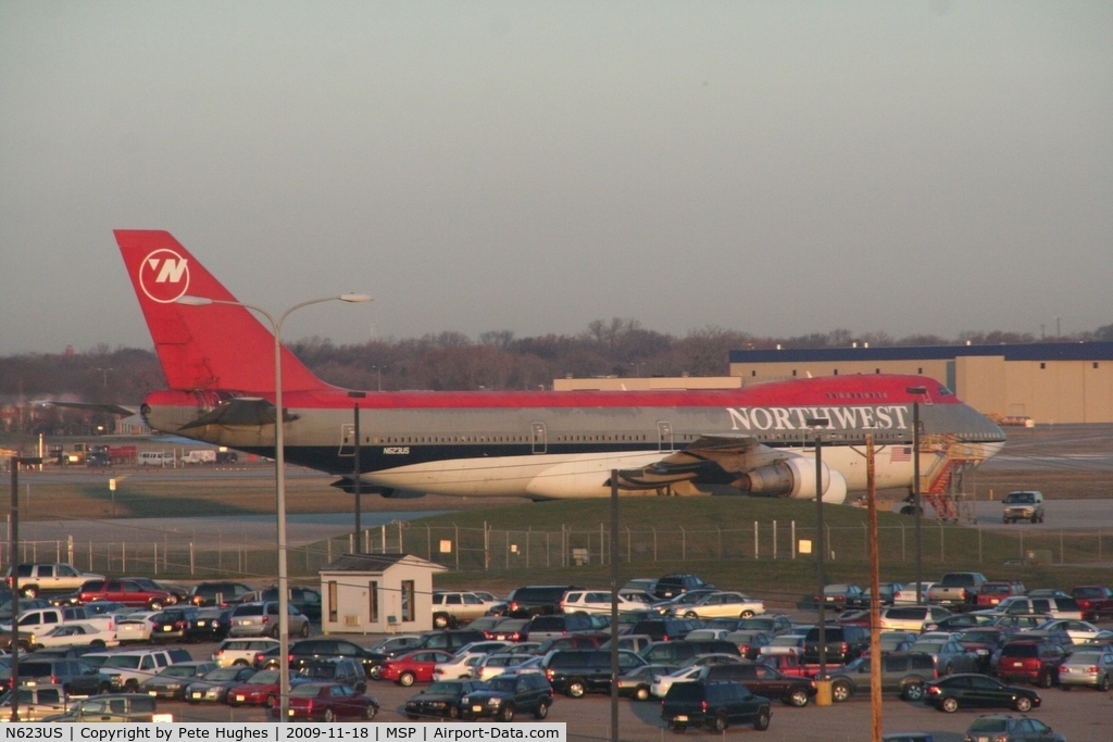 N623US, 1979 Boeing 747-251B C/N 21705, at MSP just before its departure for the desert...