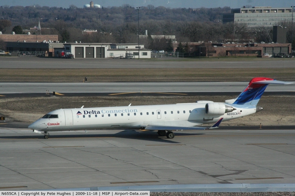 N655CA, 2004 Bombardier CRJ-700 (CL-600-2C10) Regional Jet C/N 10134, at MSP