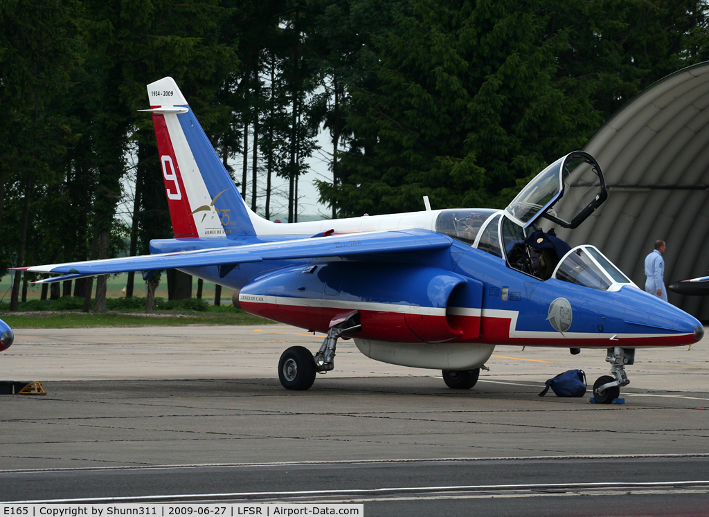 E165, Dassault-Dornier Alpha Jet E C/N E165, Used as a demo aircraft during LFSR Airshow 2009