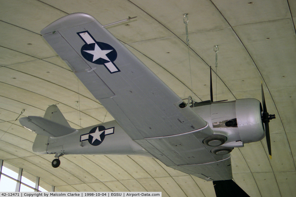 42-12471, Noorduyn AT-16 Harvard IIB C/N 14-718, 1942 Noorduyn AT-16 Harvard Mk2B at The Imperial War Museum, Duxford in 1998.