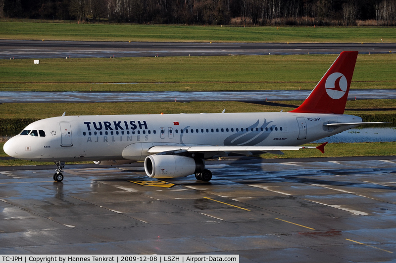 TC-JPH, 2007 Airbus A320-232 C/N 3185, Turkish Airlines Airbus A320