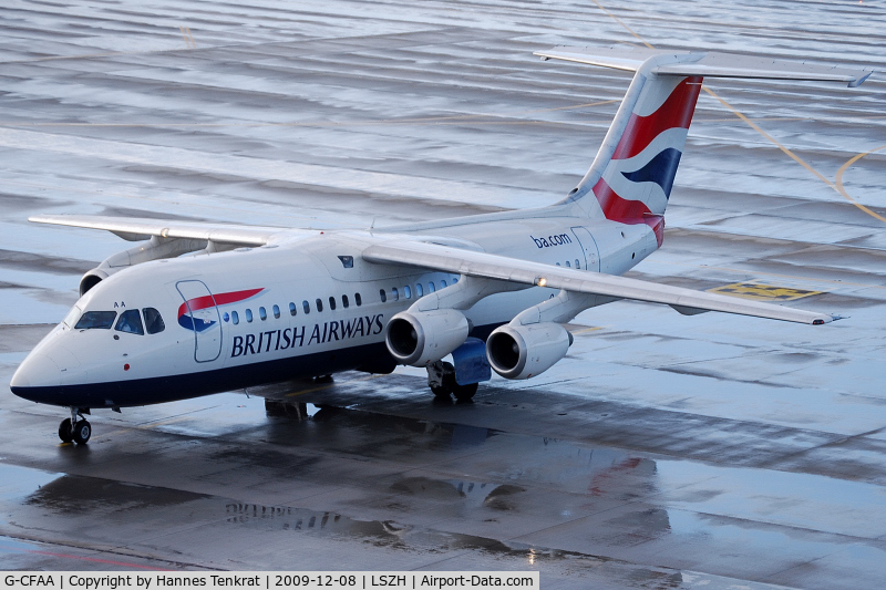 G-CFAA, 2000 British Aerospace Avro 146-RJ100 C/N E3373, British Airways AVRO 146-RJ100
