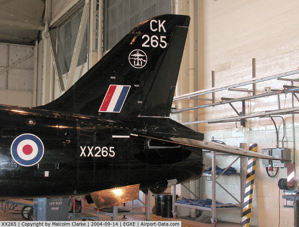 XX265, 1979 Hawker Siddeley Hawk T.1A C/N 101/312101, British Aerospace Hawk T1A at RAF Leeming in 2004.