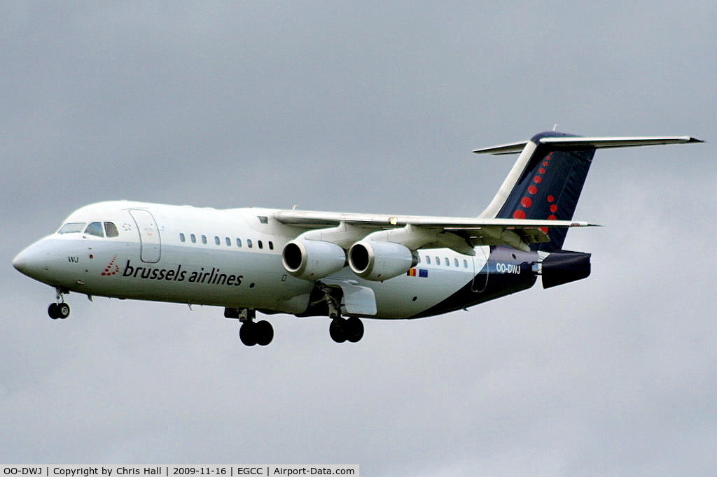 OO-DWJ, 1999 British Aerospace Avro 146-RJ100 C/N E3355, Brussels Airlines