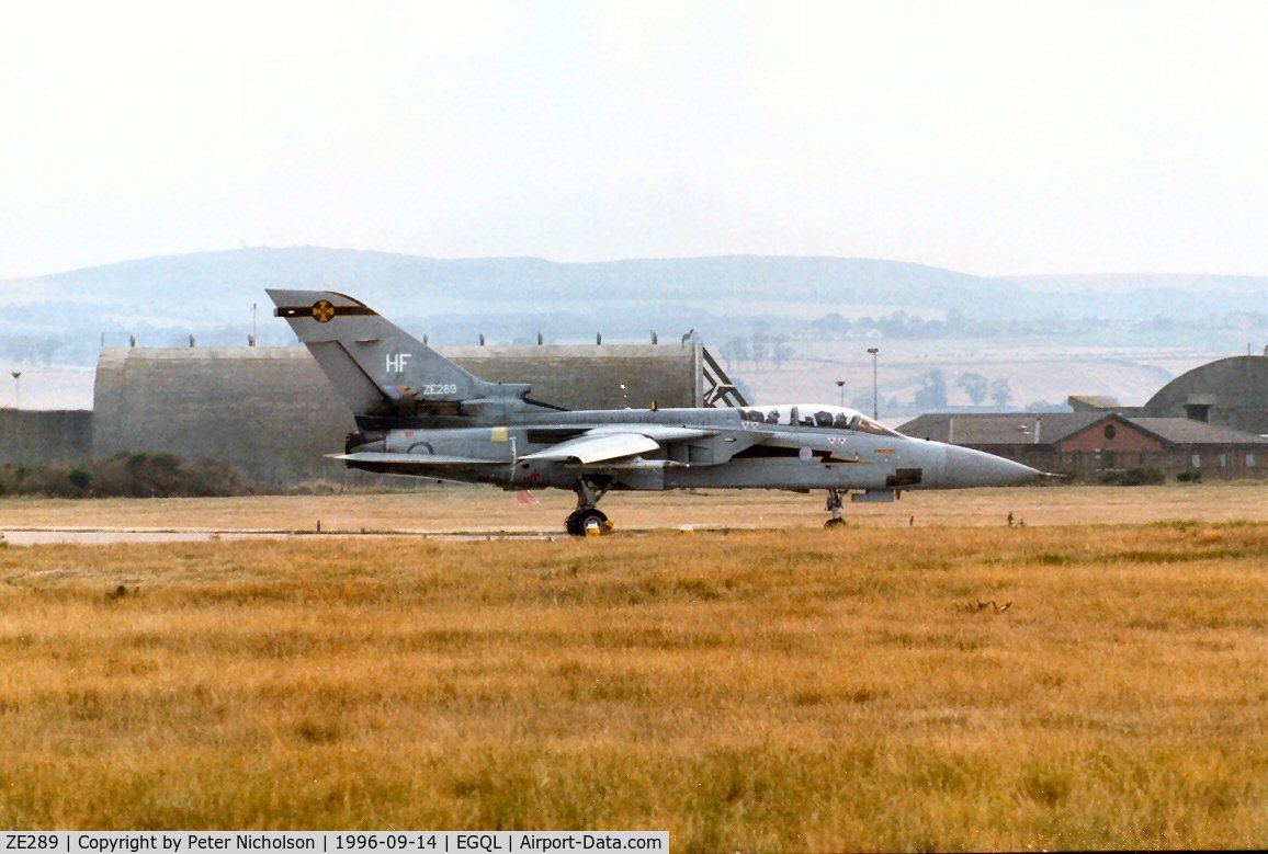 ZE289, 1987 Panavia Tornado F.3 C/N AS036/619/3276, Tornado F.3 of 111 Squadron took part in the flying display at the 1996 RAF Leuchars Airshow.