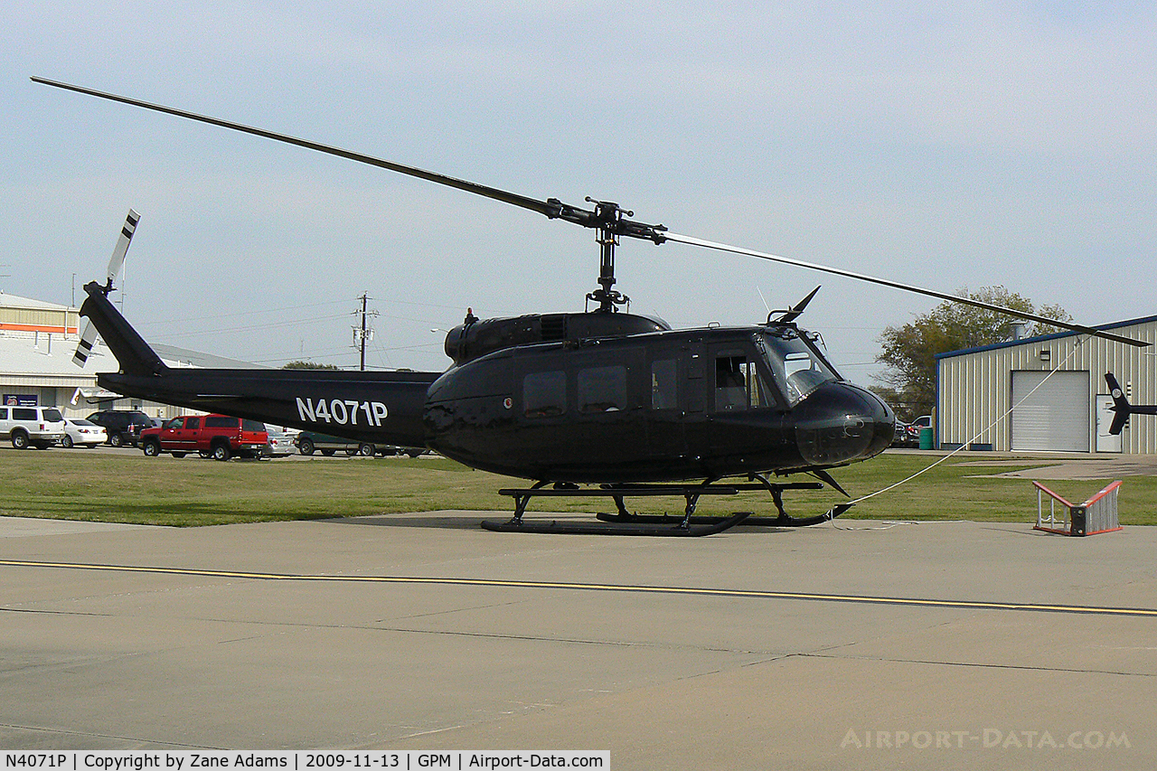 N4071P, 1966 Bell UH-1H Iroquois C/N 5743, At Grand Prairie Municipal