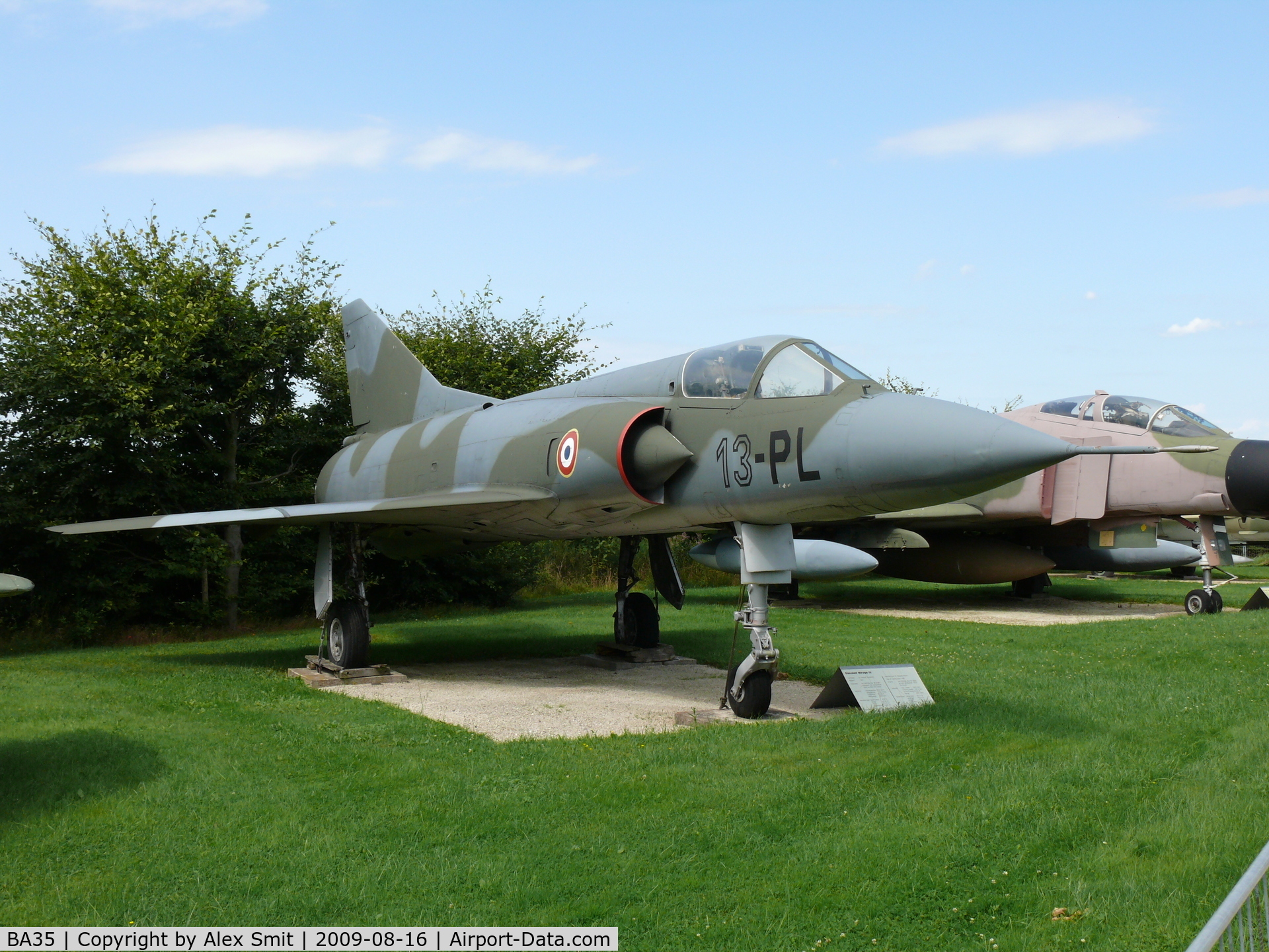 BA35, SABCA Mirage 5BA C/N 35, Dassault Mirage VBA 13-PL French Air Force in the Hermerskeil Museum Flugausstellung Junior