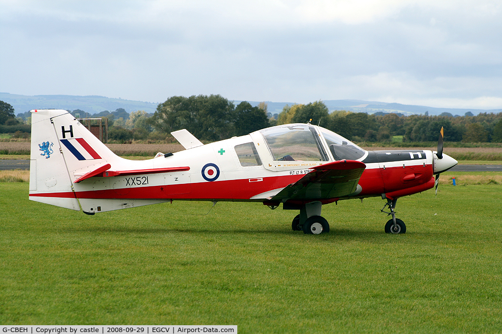 G-CBEH, 1973 Scottish Aviation Bulldog T.1 C/N BH120/207, seen @ Sleap