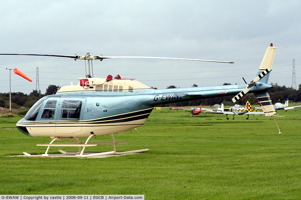 G-EWAW, 1987 Bell 206B-3 JetRanger III C/N 3955, seen @ Barton