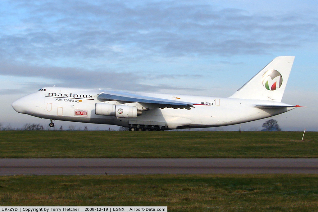 UR-ZYD, 2003 Antonov An-124-100 Ruslan C/N 19530502843, Maximus Cargo AN124 makes a welcome visit to East Midlands