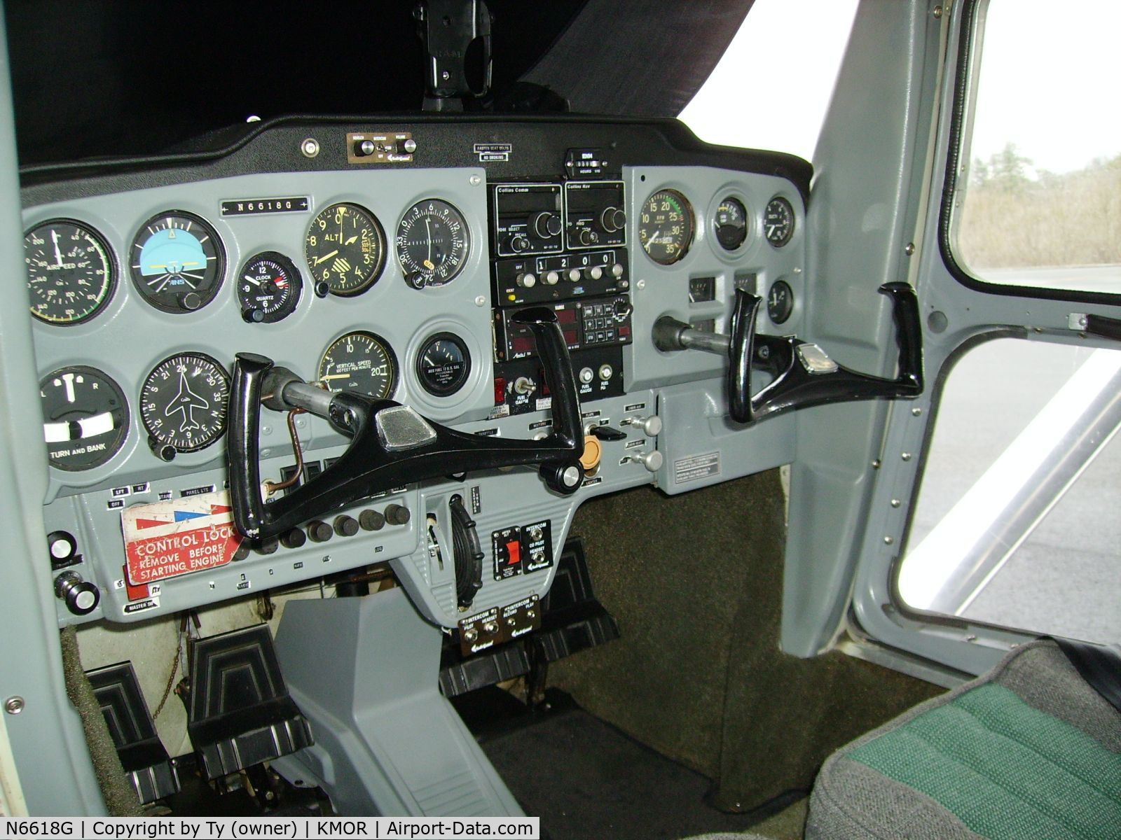 N6618G, 1970 Cessna 150L C/N 15072118, Current cockpit configuration.