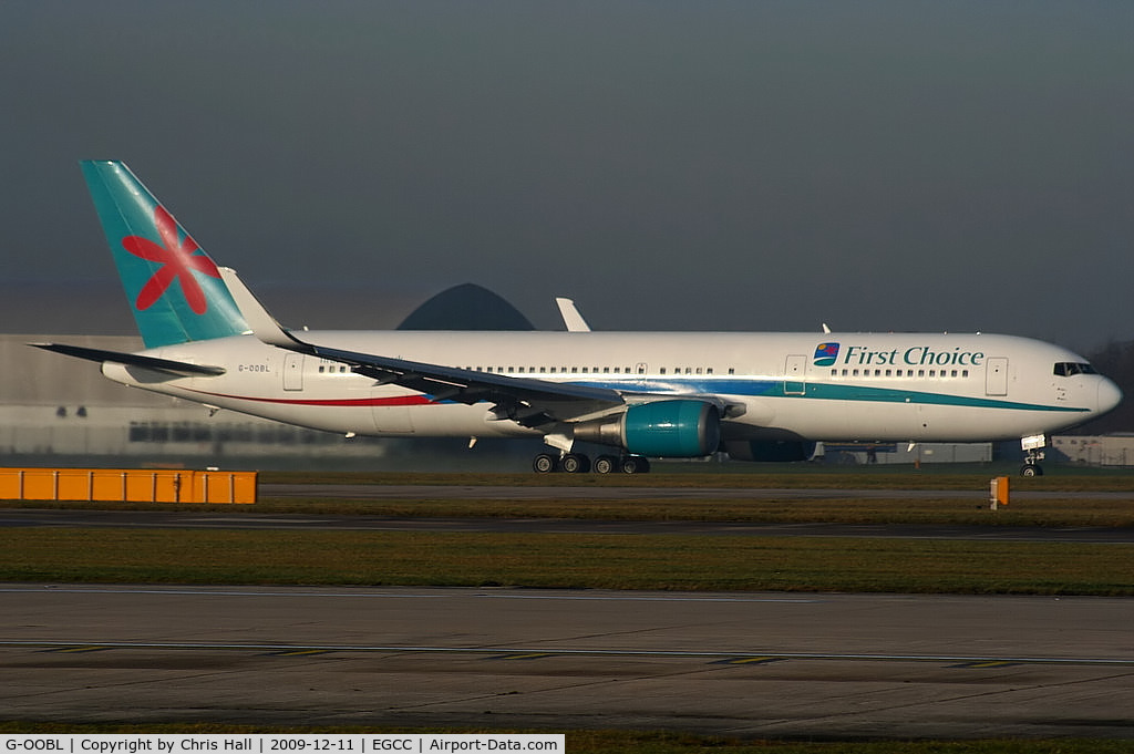 G-OOBL, 1995 Boeing 767-324 C/N 27393, First Choice Boeing 767 now fitted with winglets