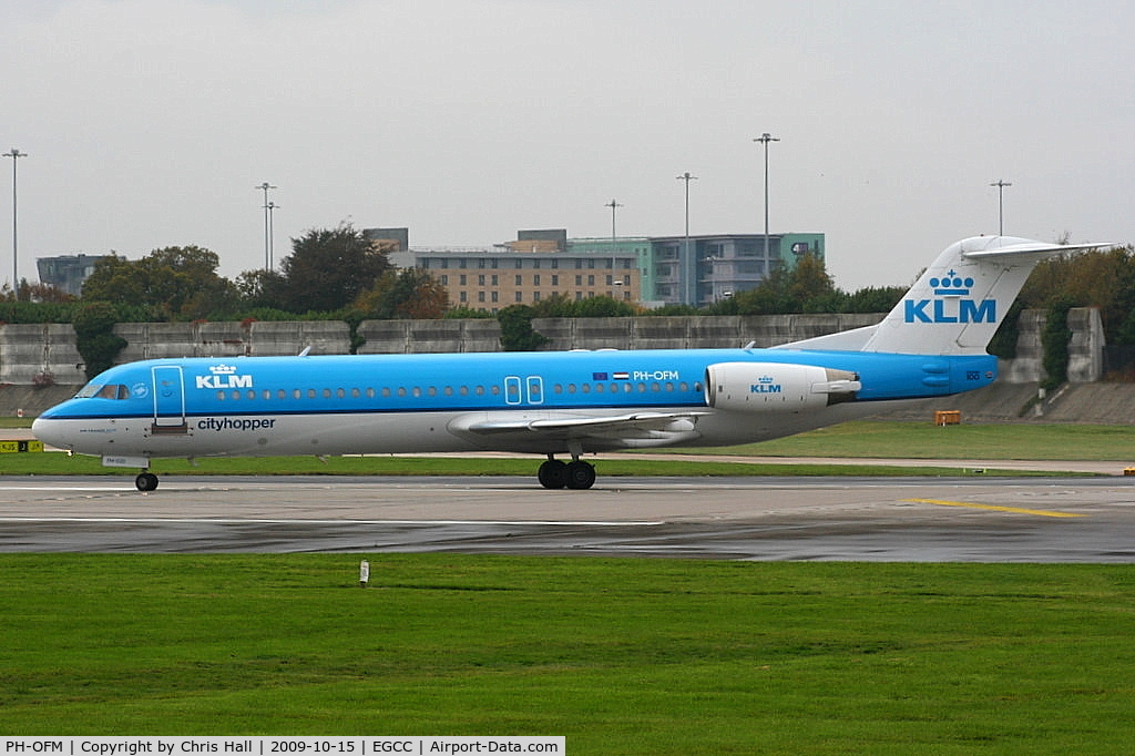 PH-OFM, 1993 Fokker 100 (F-28-0100) C/N 11475, KLM cityhopper