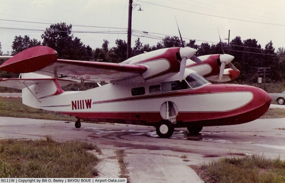 N111W, 1945 Grumman G-44A Widgeon C/N 1420, Taken when owned by Diamond Drilling .