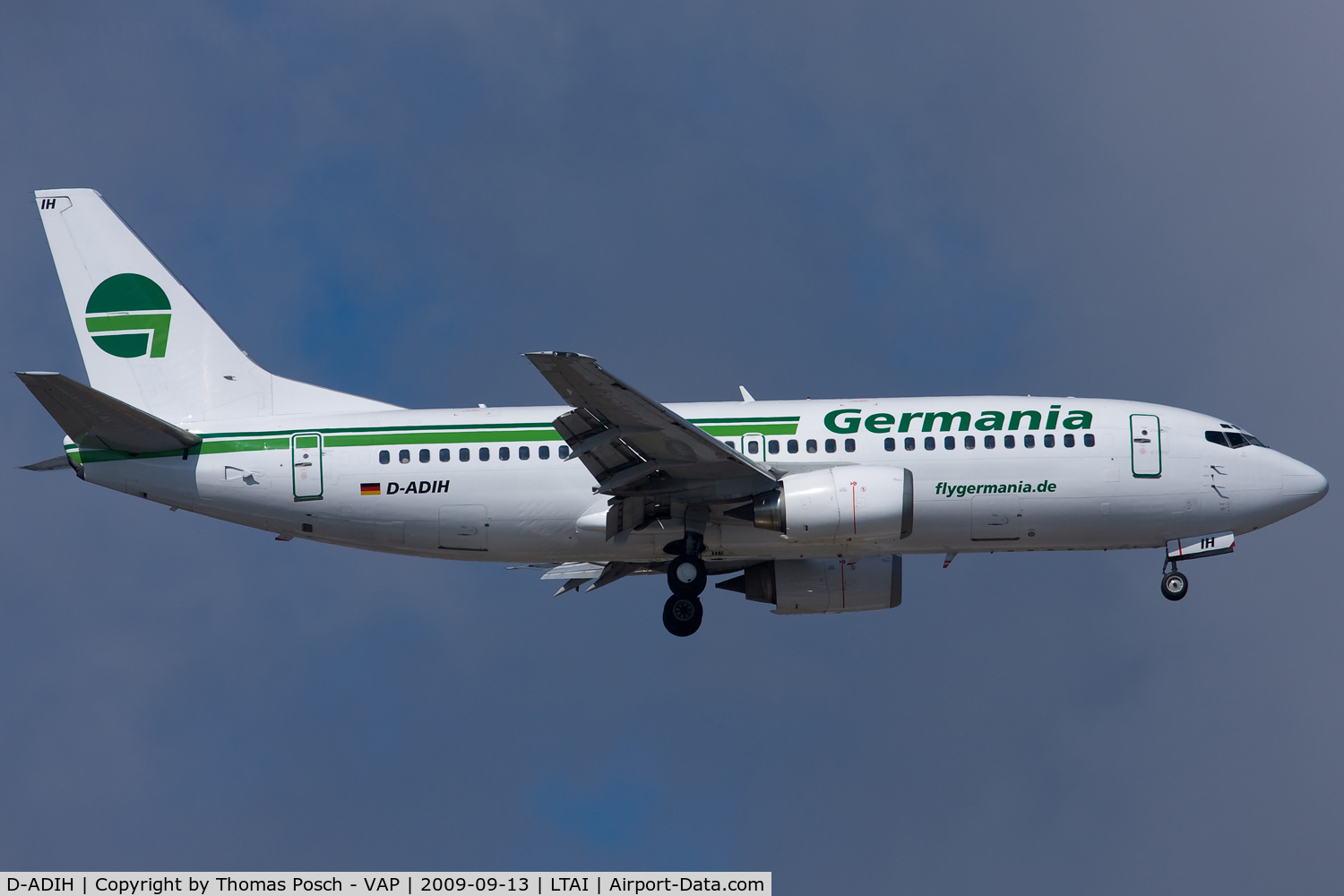 D-ADIH, 1988 Boeing 737-3Y0 C/N 23921, Germania