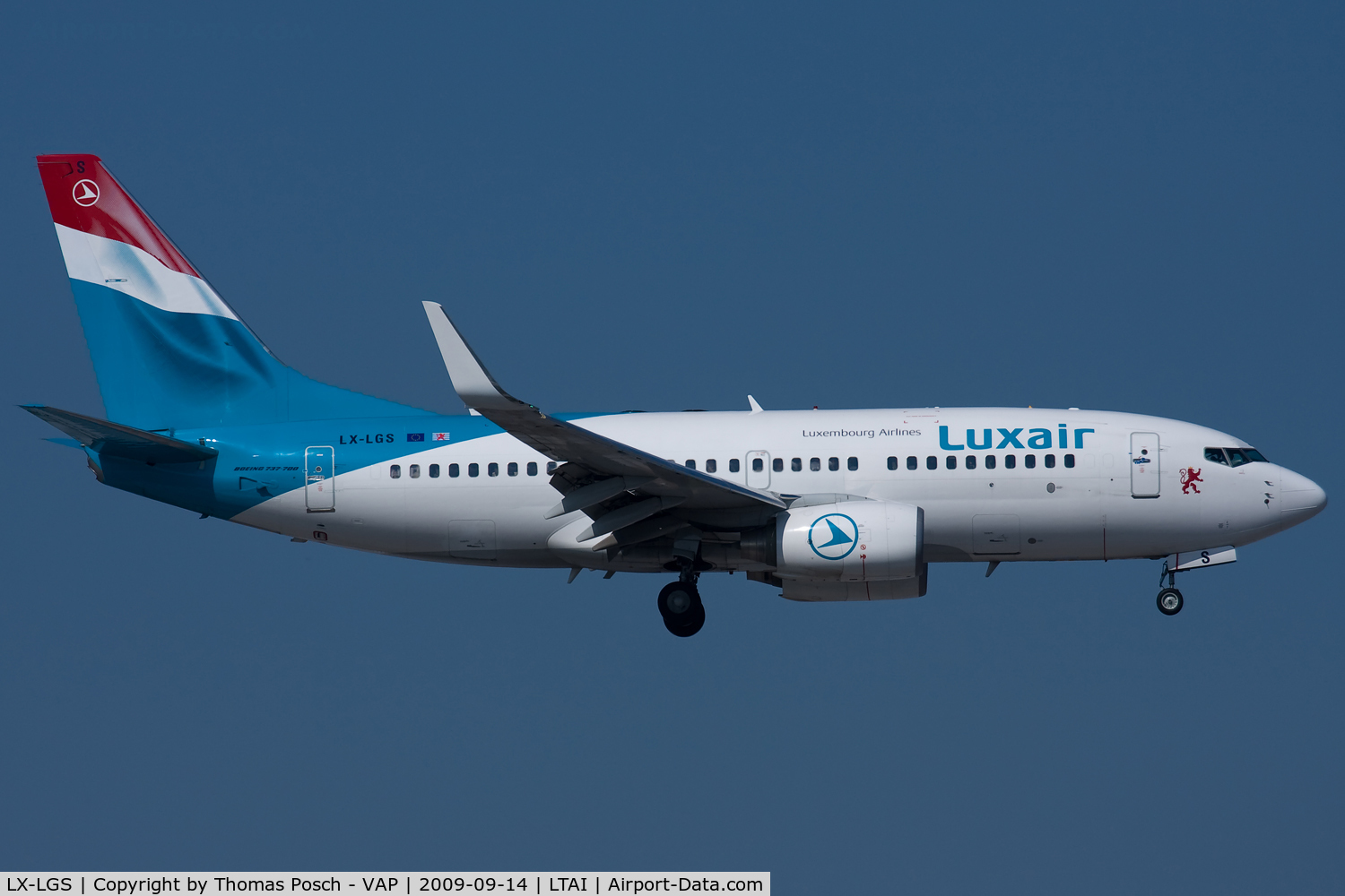 LX-LGS, 2005 Boeing 737-7C9 C/N 33956, Luxair