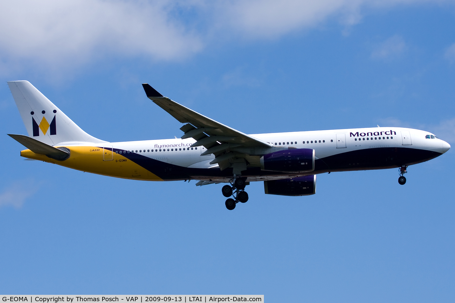 G-EOMA, 1999 Airbus A330-243 C/N 265, Monarch Airlines