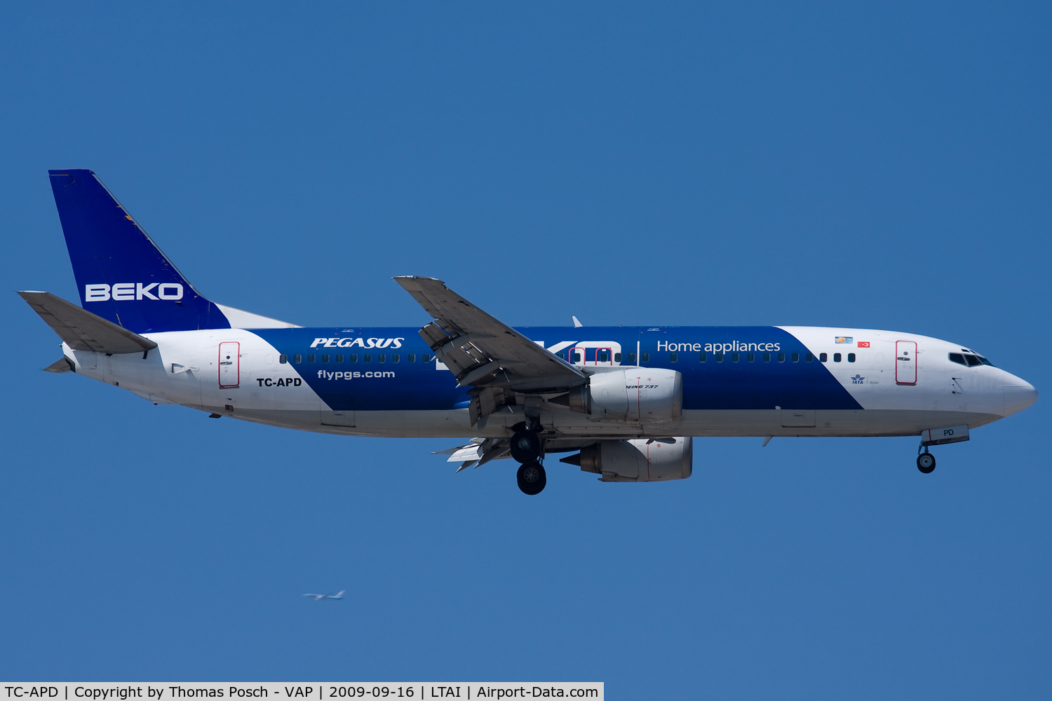 TC-APD, 1998 Boeing 737-42R C/N 29107/2997, Pegasus Airlines