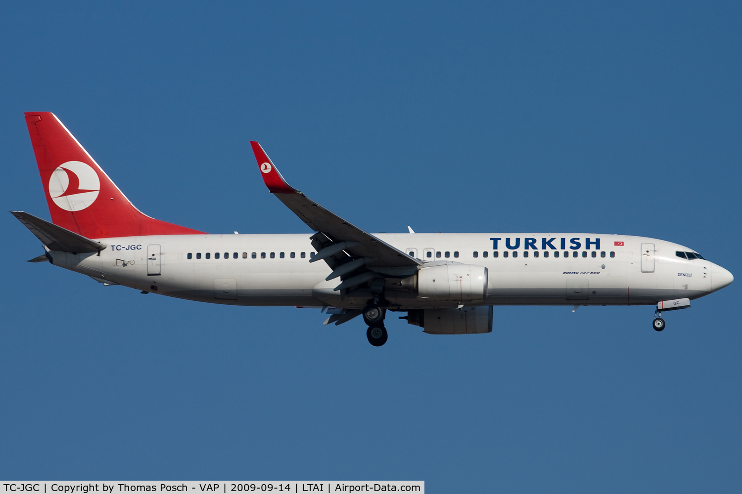 TC-JGC, 2001 Boeing 737-8F2 C/N 29787, Turkish Airlines