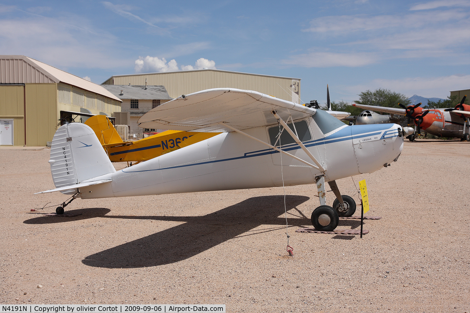 N4191N, 1947 Cessna 120 C/N 13662, Pima Air Museum, AZ