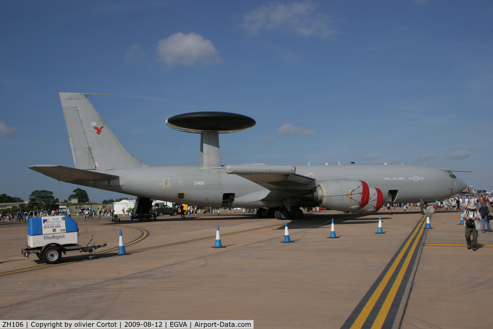 ZH106, 1991 Boeing E-3D Sentry AEW.1 C/N 24114, On display at the RIAT 2005