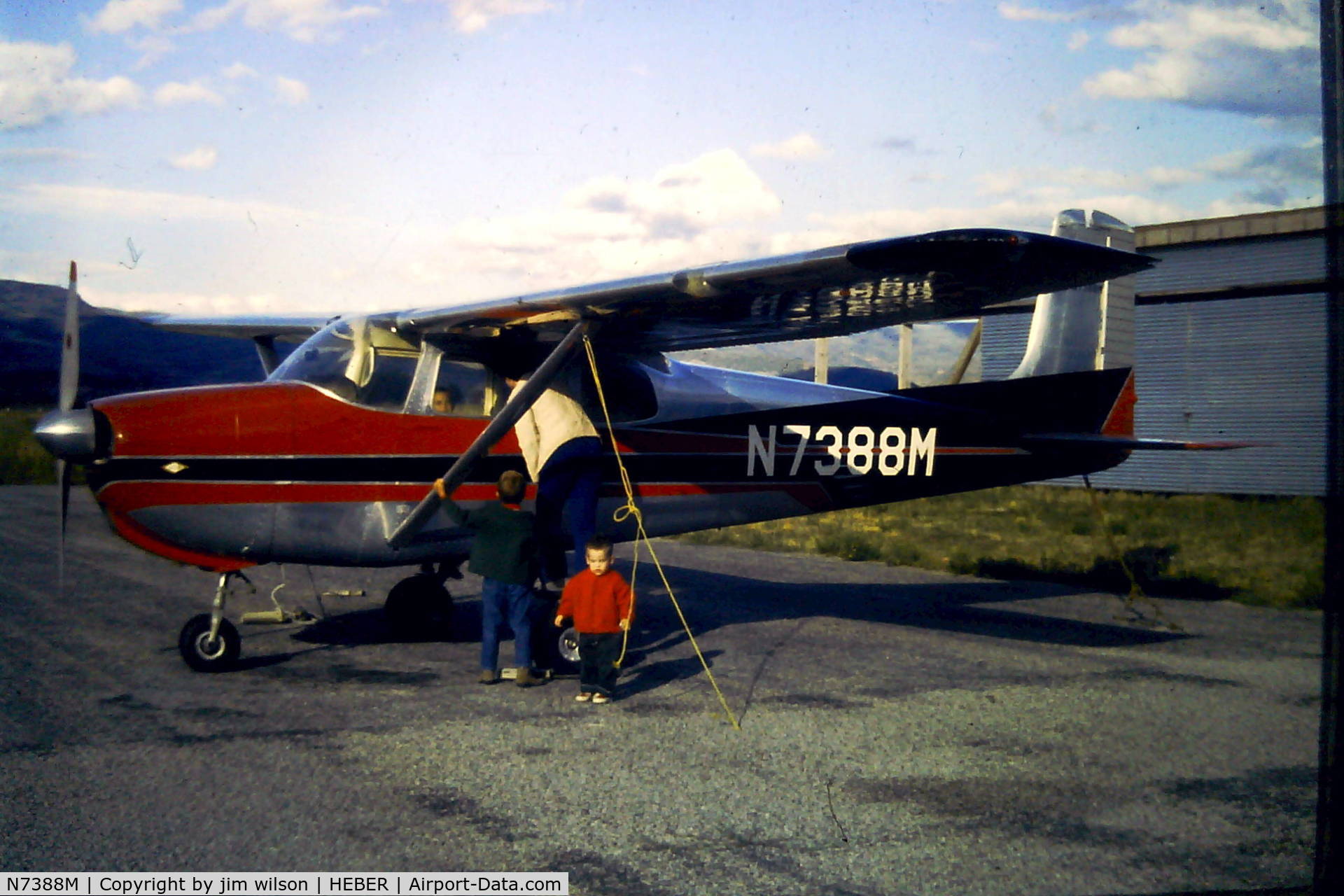 N7388M, 1958 Cessna 175 Skylark C/N 55688, 88m in 1968 heber city, utah