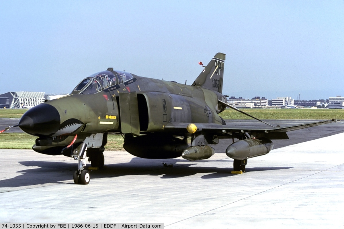 74-1055, 1974 McDonnell Douglas F-4E Phantom II C/N 4841, 52nd TFW F-4E (KM25 slidescan)