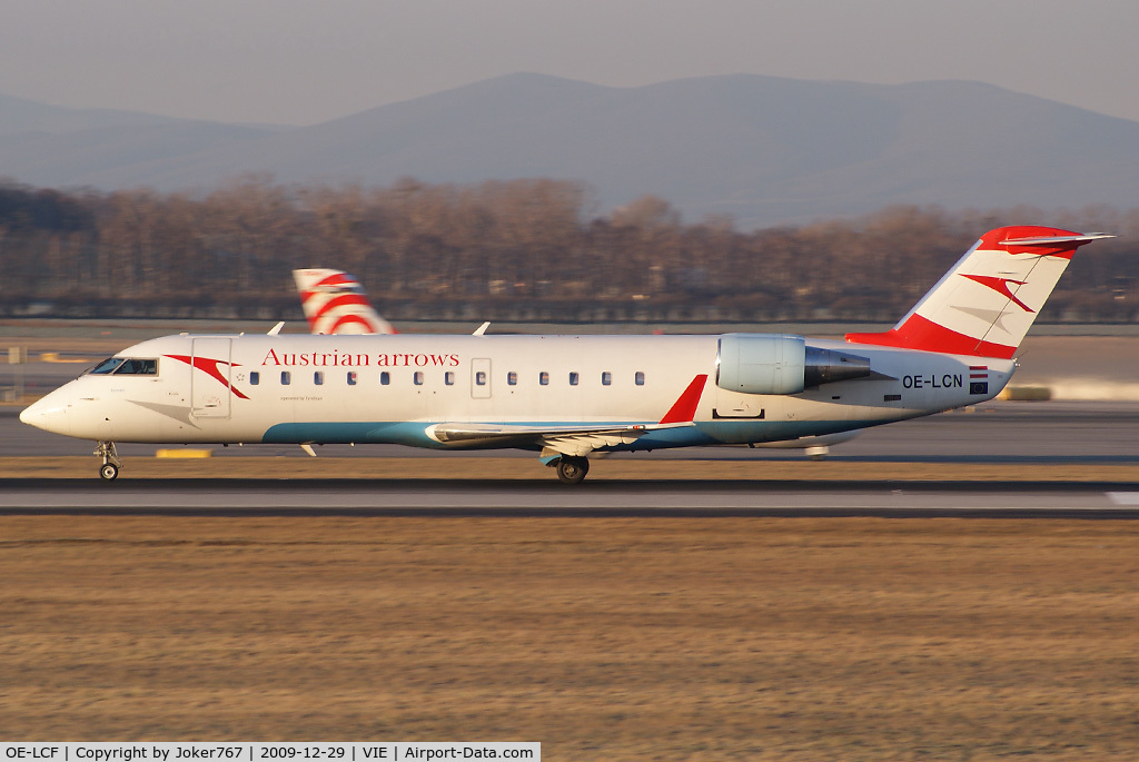 OE-LCF, 1996 Canadair CRJ-200LR (CL-600-2B19) C/N 7094, Austrian arrows Canadair Regional Jet CRJ200LR