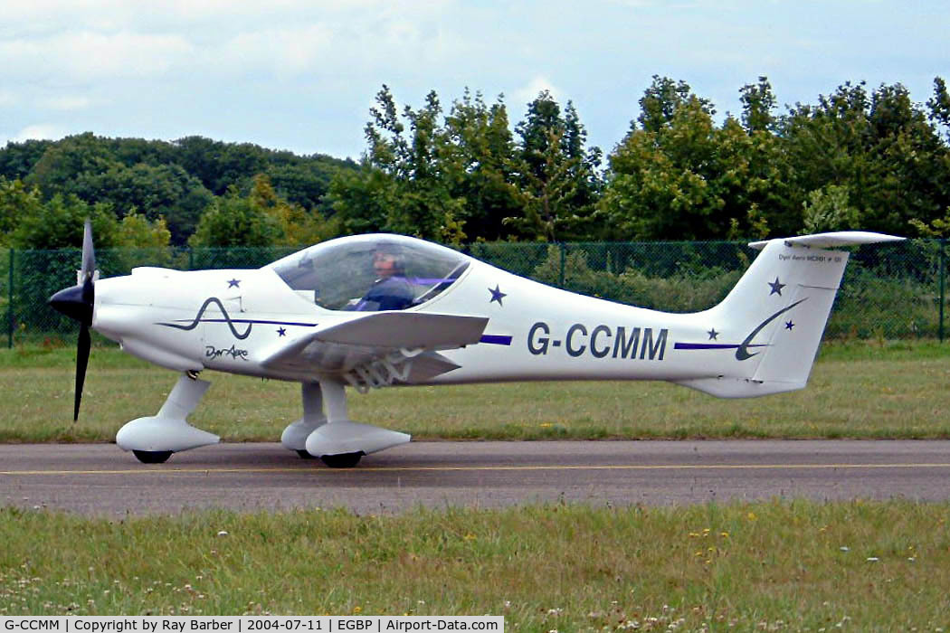 G-CCMM, 2003 Dyn'Aero MCR-01 ULC Banbi C/N PFA 301B-13945, Dyn Aero MCR-01 Banbi ULC [PFA 301B-13945] Kemble~G 11/07/2004. Seen at the PFA Fly in 2004 Kemble UK taxiing out for departure.