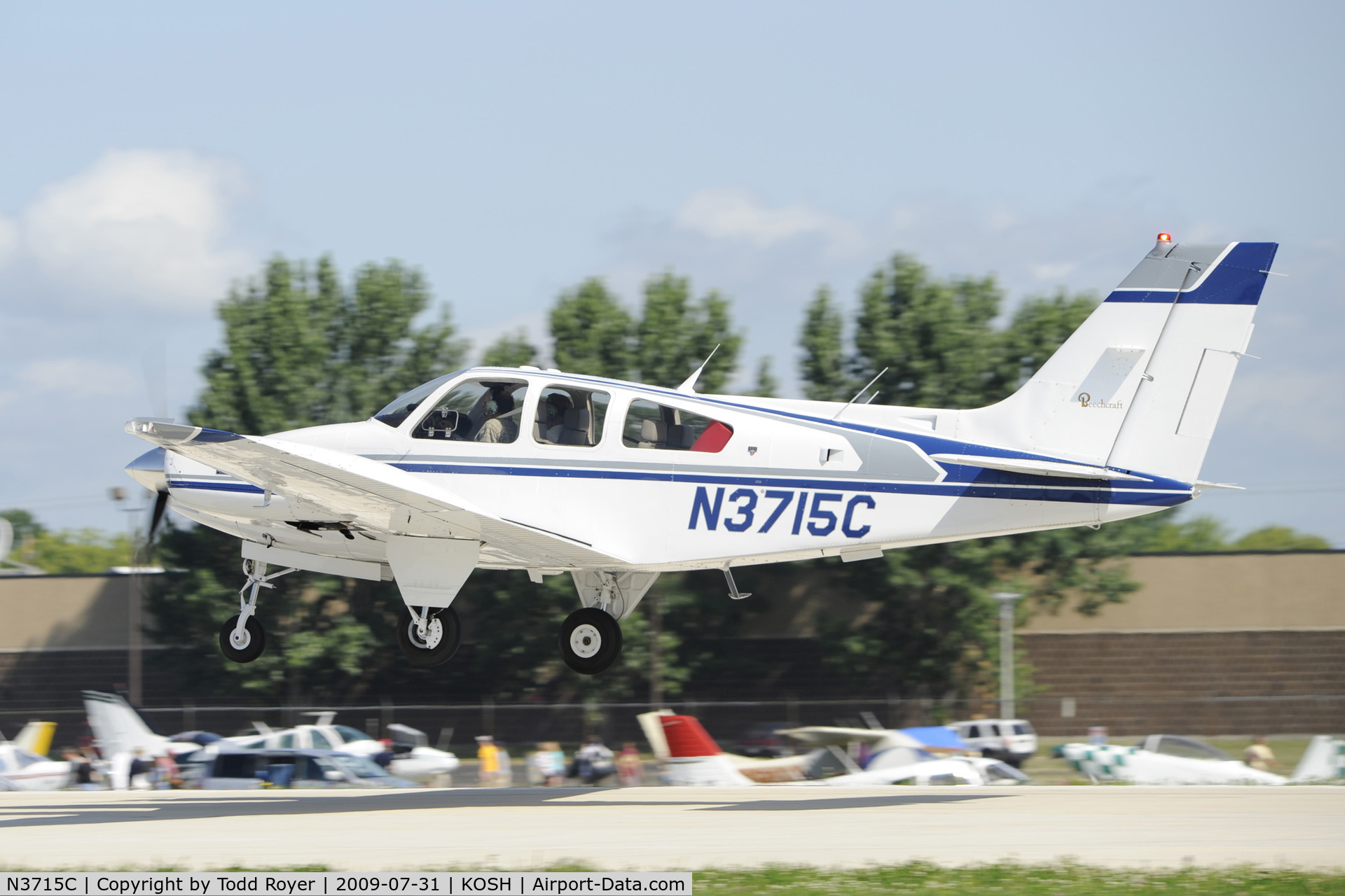 N3715C, 1981 Beech 95-B55 (T42A) Baron C/N TC-2391, EAA AIRVENTURE 2009