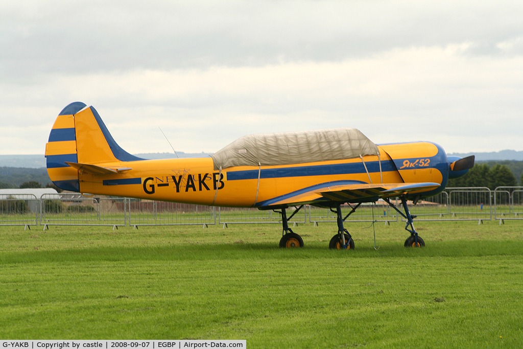 G-YAKB, 1992 Yakovlev (Aerostar) Yak-52 C/N 9211517, seen @ Kemble