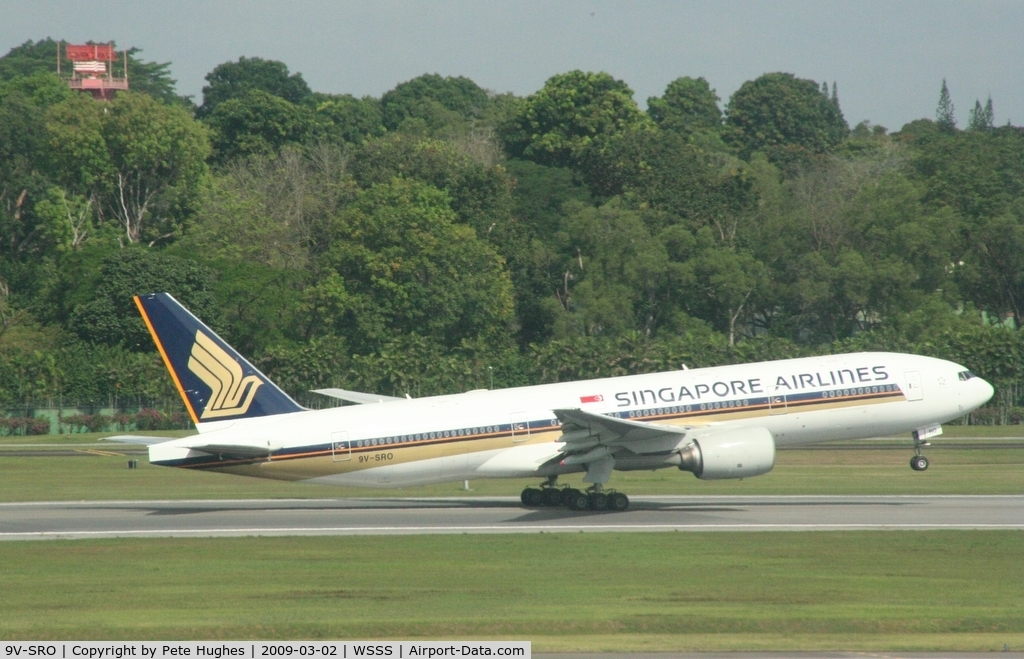 9V-SRO, 2003 Boeing 777-212/ER C/N 32321, Boeing 777 9V-SRO departing Singapore
