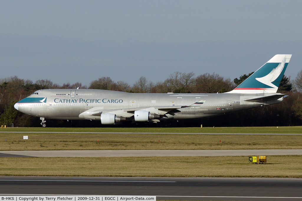 B-HKS, 1994 Boeing 747-412/BCF C/N 27070, Cathay Pacific Cargo B747F at Manchester