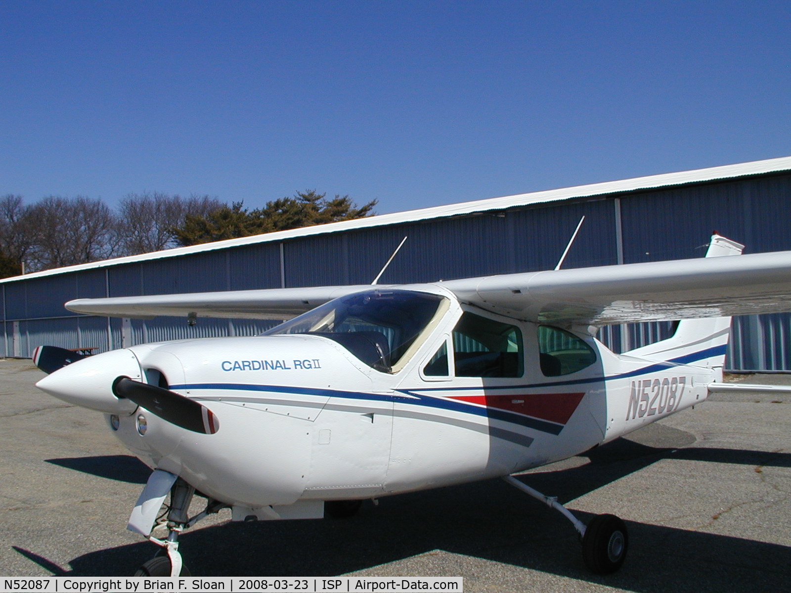 N52087, Cessna 177RG Cardinal C/N 177RG1165, Hallstead Hangars Islip Long Island