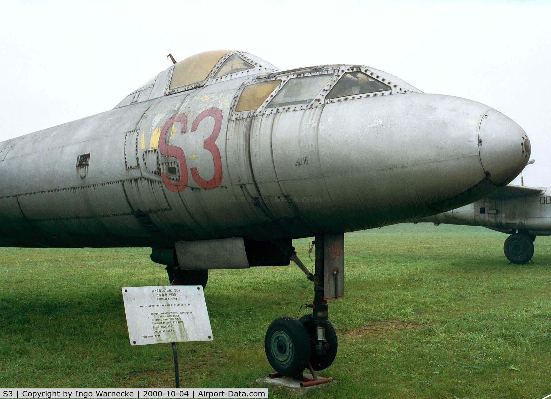 S3, Ilyushin Il-28U C/N 69216, Ilyushin Il-28U MASCOT at the Muzeum Lotnictwa i Astronautyki, Krakow
