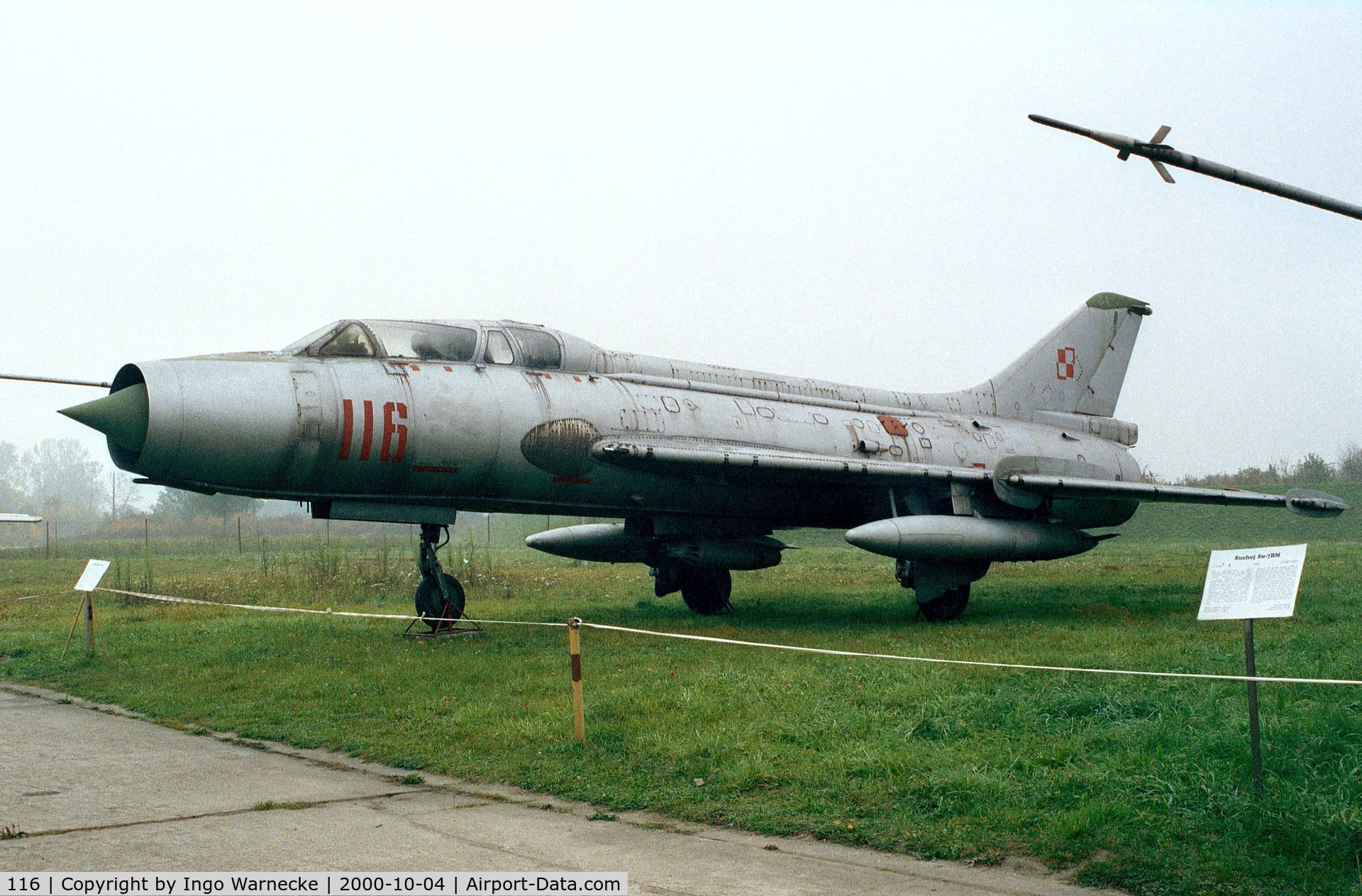 116, Sukhoi Su-7UM Moujik C/N 2116, Sukhoi Su-7UM MOUJIK trainer of the polish air force at the Muzeum Lotnictwa i Astronautyki, Krakow