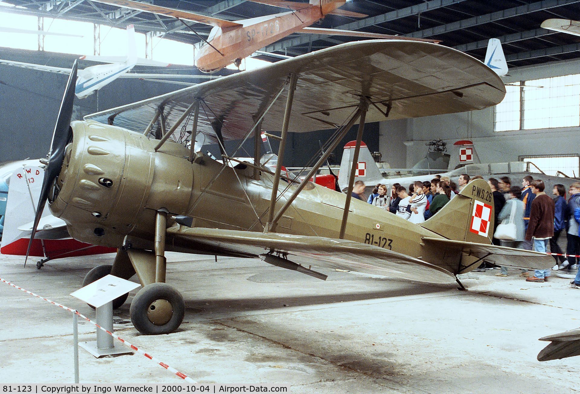 81-123, 1937 Podlanska Wytwomia Samolotow (PWS) PWS 26 C/N 81-123, PWS-26 of the polish air force at the Muzeum Lotnictwa i Astronautyki, Krakow