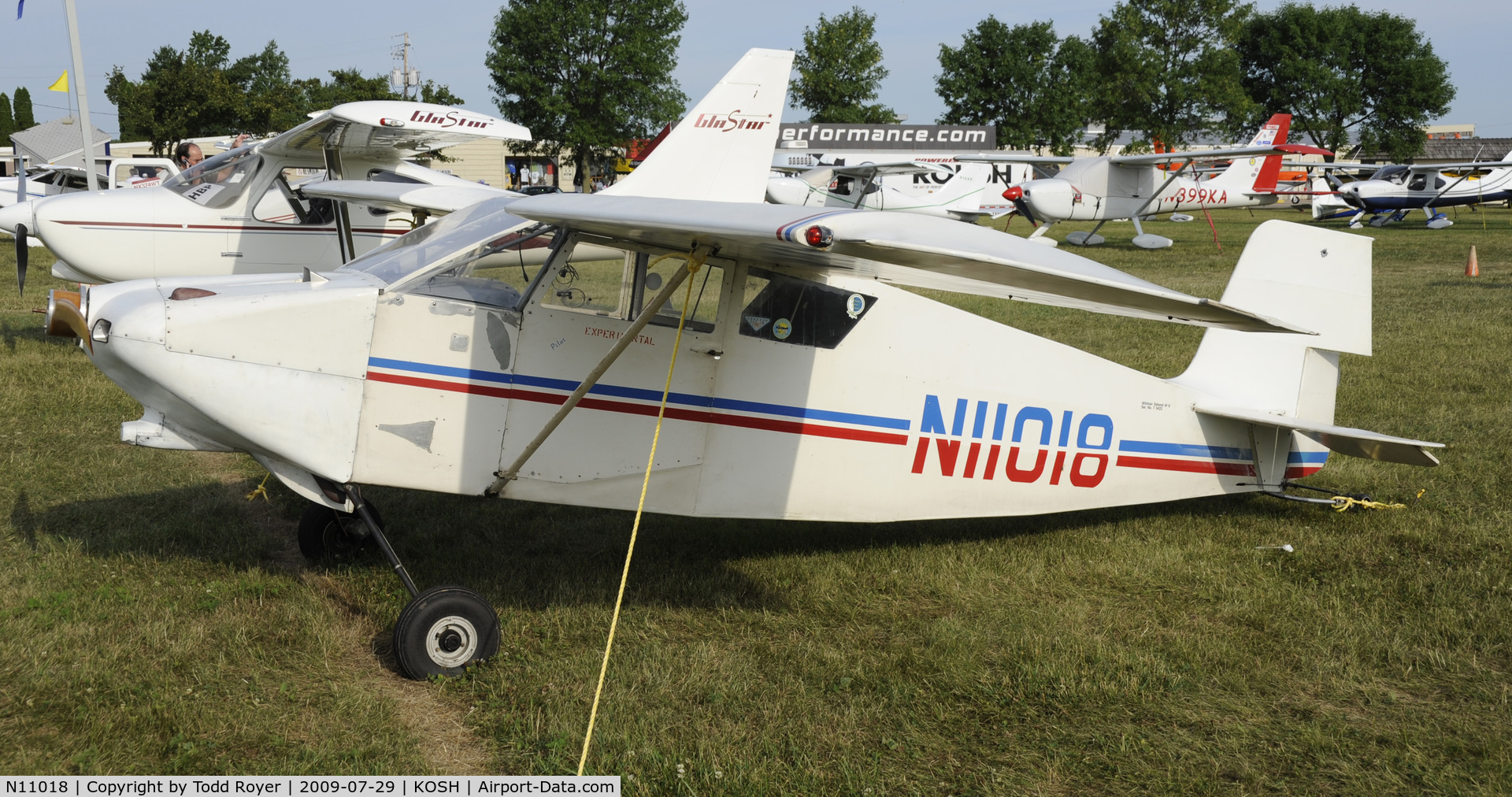 N11018, 1965 Wittman W-8 Tailwind C/N T-5423, EAA AIRVENTURE 2009