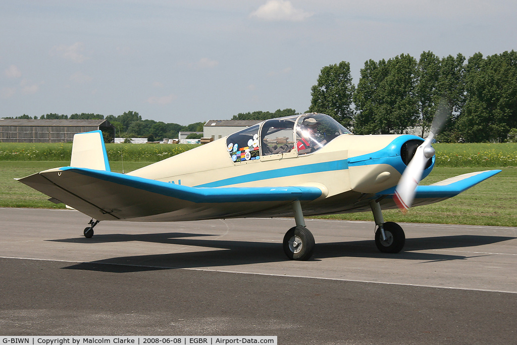 G-BIWN, 1966 Jodel D-112 C/N 1314, Jodel D-112 at Breighton Airfield, UK in 2008.