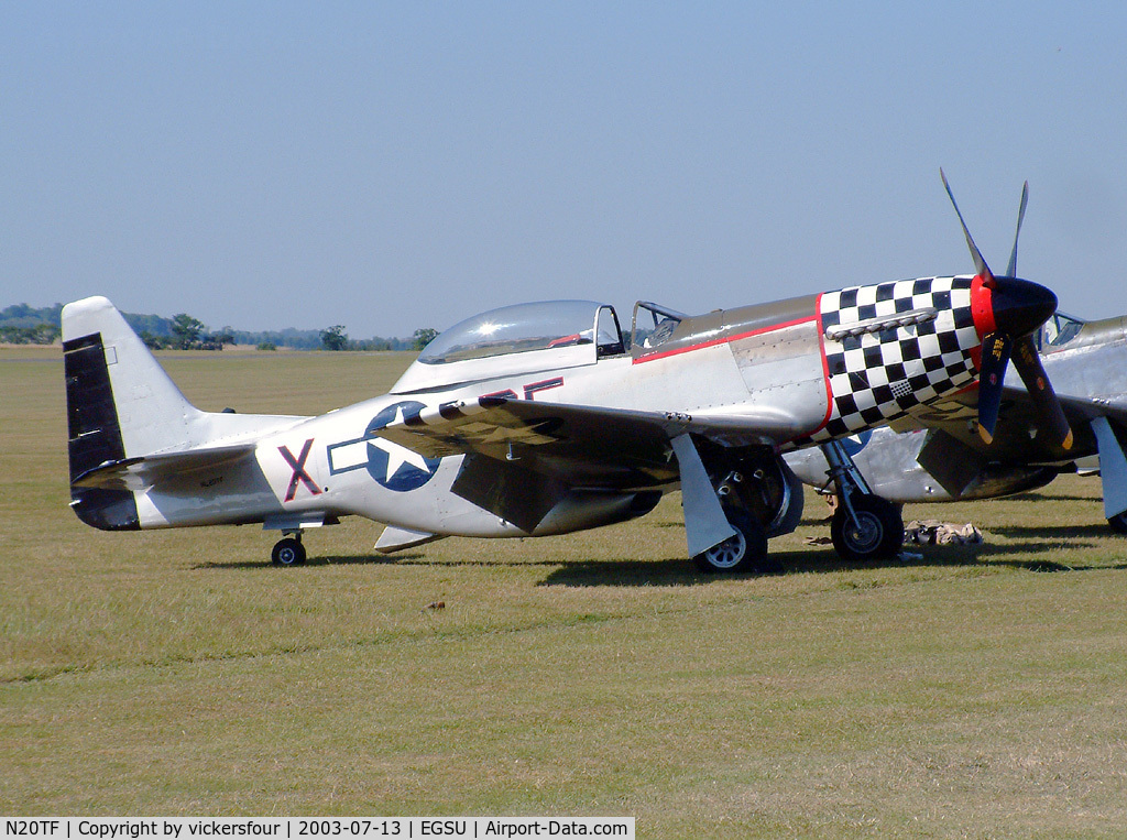 N20TF, 1967 North American (Cavalier) TF-51D Mustang C/N AF67-14866, Painted in 78 FG colours with code 'DF-X'.