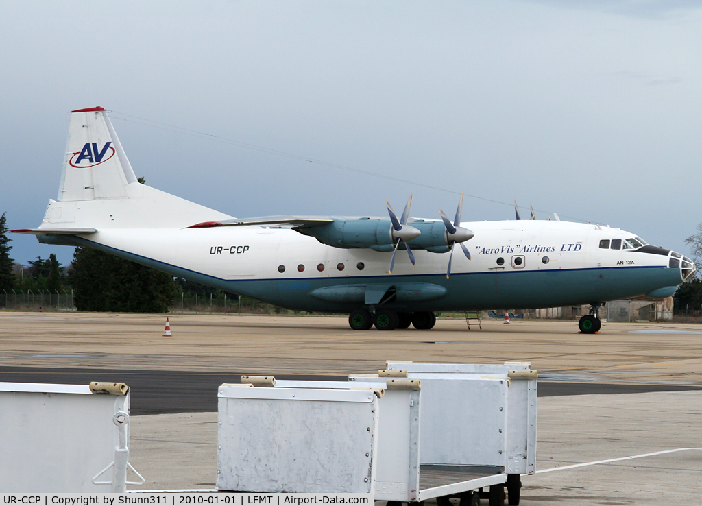 UR-CCP, 1962 Antonov An-12BK C/N 2340505, Parked at the Cargo area...