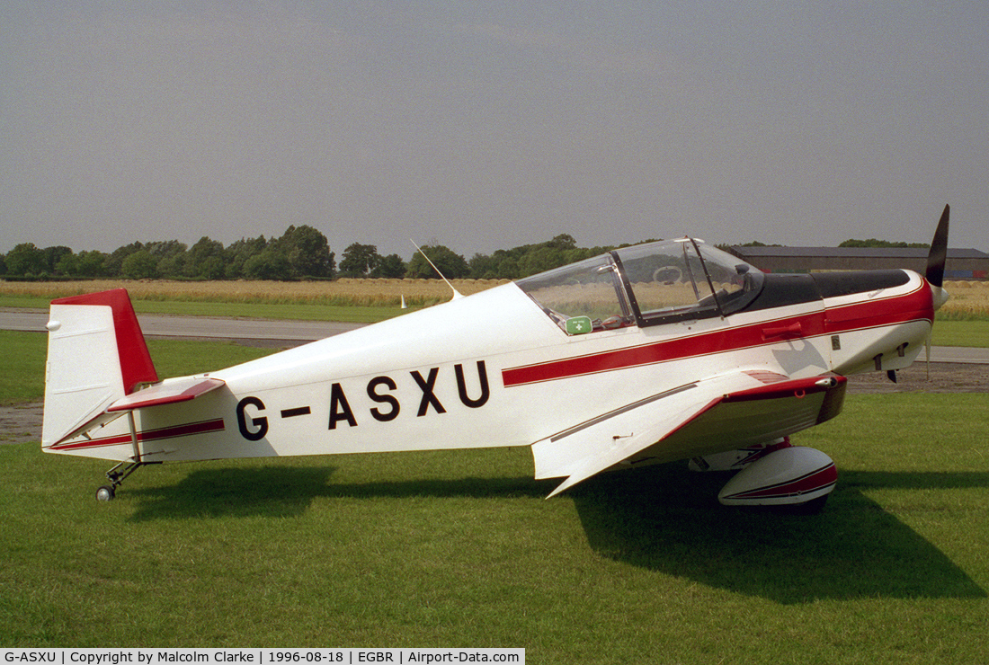 G-ASXU, 1961 Jodel (Wassmer) D-120A Paris-Nice C/N 196, Jodel D-120A at Breighton Airfield, UK in 1996.