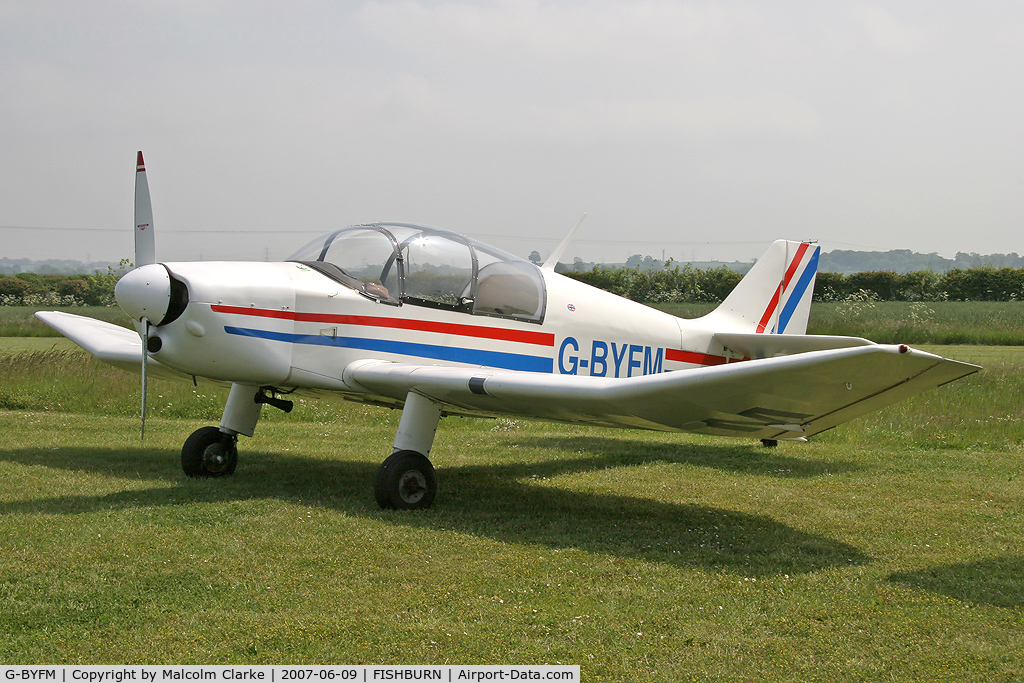 G-BYFM, 2000 Jodel DR-1050 M1 Excellence Replica C/N PFA 304-13237, CEA DR-1050/M-1 Sicile Record at Fishburn Airfield in 2007.