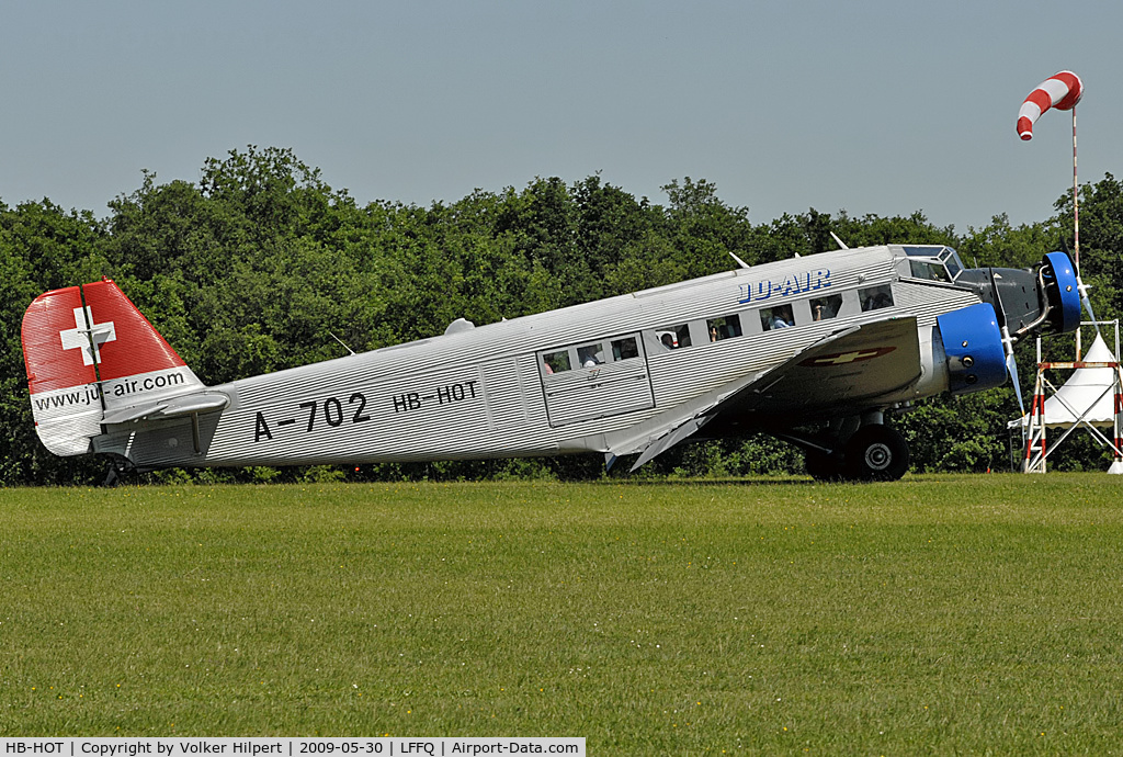 HB-HOT, 1939 Junkers Ju-52/3m g4e C/N 6595, at lffq